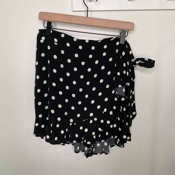 Zara Polka Dot Wrap Skort - Picture 2 of 8